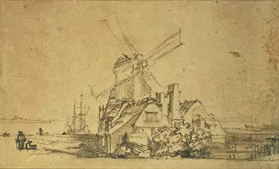 Windmill on the Bastion Blauwhoofd in Amsterdam Rembrandt